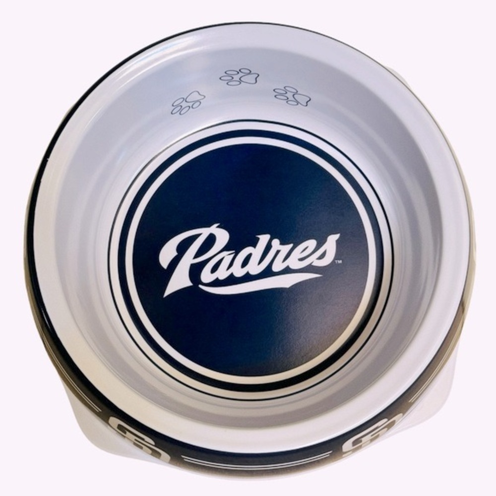 Sporty K9 San Diego Padres Baseball Dog Water Bowl Large, NWT